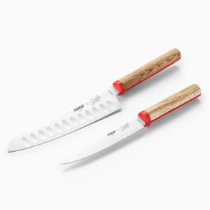 Pirge X Somer Sivrioğlu Sebze & Santoku 2'li Bıçak Seti - 35258