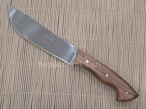 Ahşap Sap Et Bıçağı 28cm Toplam Uzunluk Geniş Ağız