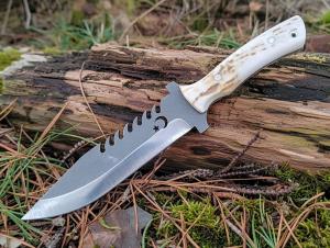 El İşçiliği Kamp, Av, Piknik Bıçağı Geyik Sap 30cm Toplam Uzunluk