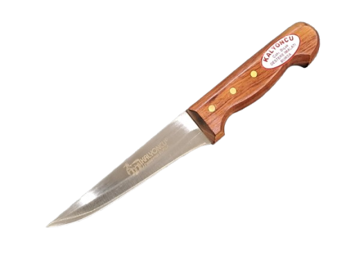 Kalyoncu Kesim-Kemik Sıyırma Bıçağı 14cm Bıçak Uzunluğu Gül Sap