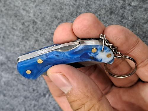 Anahtarlık Minik Çakı 11cm Toplam Uzunluk Epoksi Sap