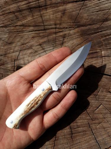 Küçük Geyik Boynuzu Bıçak 14,5cm Toplam Uzunluk 2,5mm
