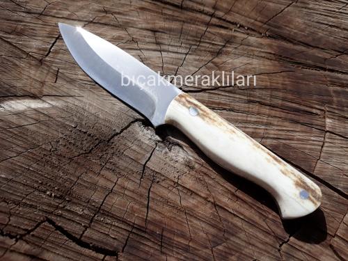 Küçük Geyik Boynuzu Bıçak 14,5cm Toplam Uzunluk 2,5mm