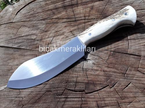 Geyik Sap Geniş Ağız Av Bıçağı 4116 Çelik 25cm