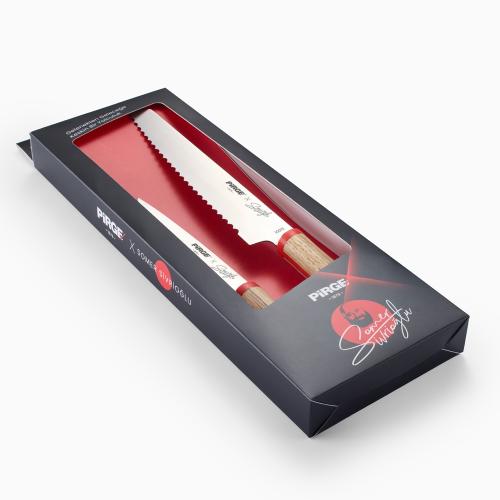 Pirge X Somer Sivrioğlu Sebze & Ekmek 2'li Bıçak Seti - 35257