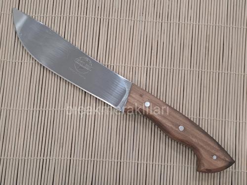 Ahşap Sap Et Bıçağı 28cm Toplam Uzunluk Geniş Ağız