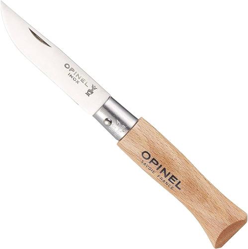 Opinel No 4 Inox Kayın Saplı Paslanmaz Çelik Çakı