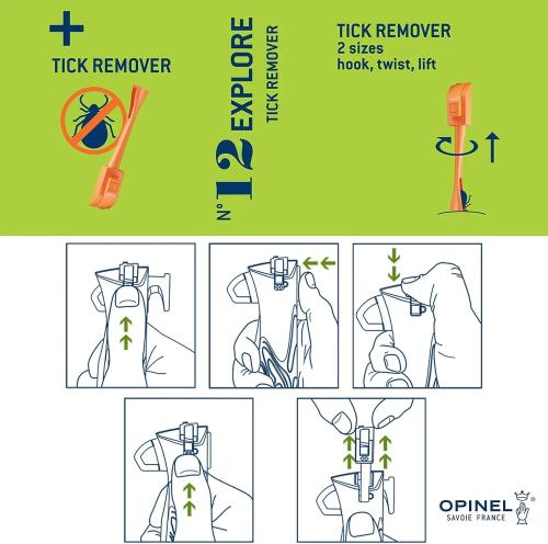 Opinel No 12 Kene Çıkarıcılı Katlanır Bıçak