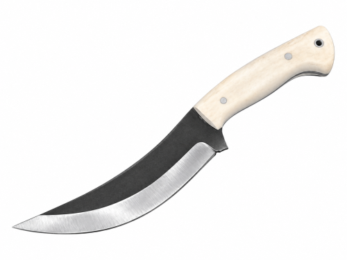 Kavisli Av Bıçağı Geyik Boynuzu Sap 25cm