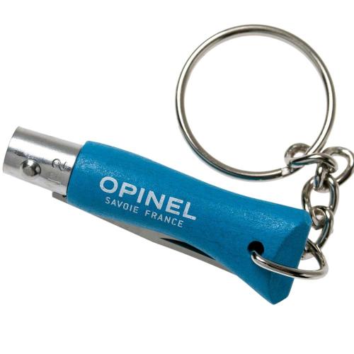 Opinel No 02 Anahtarlıklı Paslanmaz Çelik Çakı (Mavi)