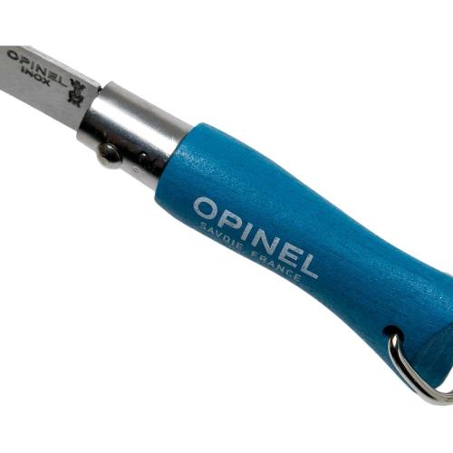 Opinel No 02 Anahtarlıklı Paslanmaz Çelik Çakı (Mavi)
