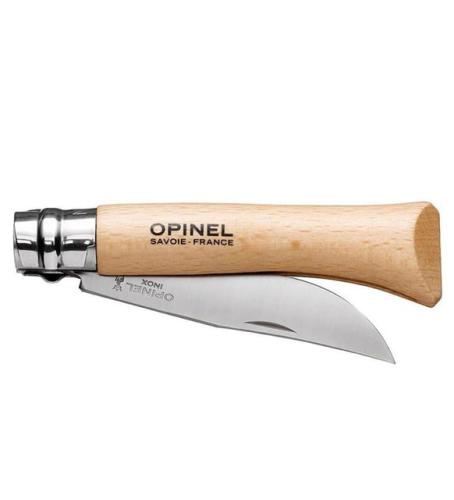 Opinel Inox 10 No Kayın Saplı Paslanmaz Çelik Çakı