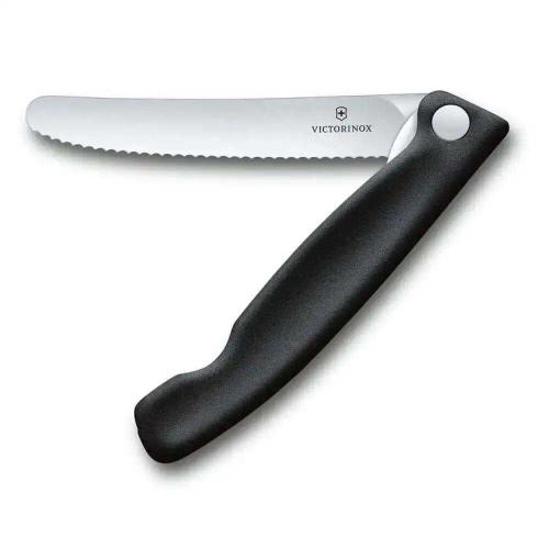 Victorinox 6.7833.FB 11cm Siyah Tırtıklı Katlanabilir Domates Bıçağı